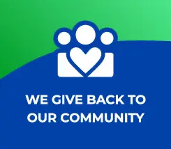 We give back to our community